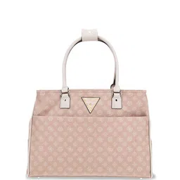 GUESS PU Structured Handheld Bag with Cut Work-18