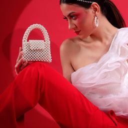 MODARTA Embellished Box Clutch-image-57