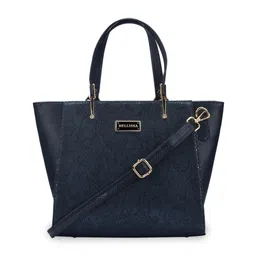 Bellissa Blue Animal Textured PU Handheld Bag-13