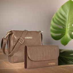 Bagsy Malone Set Of 2 Textured Structured Sling Bag image 1