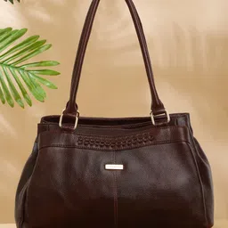 Teakwood Leathers Leather Structured Handheld Bag-14