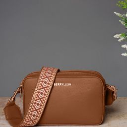 Berrylush Structured Sling Bag with Cut Work-40