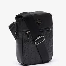 Lacoste Geometric Textured Structured Crossover Sling Bag image 2