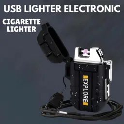 Explorer USB Cigaratte Lighter, Windproof Flameless ARC Rechargeable LighterF16 Explorer USB Cigaratte Lighter, Windproof Flameless ARC Rechargeable LighterF16 Pocket Lighter-image-18