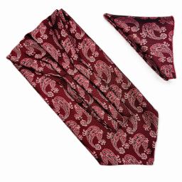 VOICI Mens Ascot Necktie and Pocket Square Cravat-picture-26