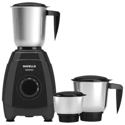 HAVELLS Segno Plus 550 Watt 3 Jars Juicer Mixer Grinder (Heavy Duty Motor, Black)-image-6