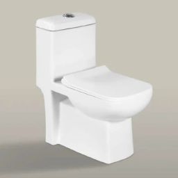 Premium Quality Western Toilet/Water Closet/Commode With Soft Close Toilet Seat S/1015 "S" Trap 225MM (9 inch) One Piece Western Commode-21