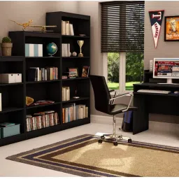 montage Wooden Study Table with Drawer and Shelf Storage Engineered Wood Multipurpose Table image 5