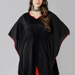 ZNX Clothing Women Black Kaftan Kurta-image-54