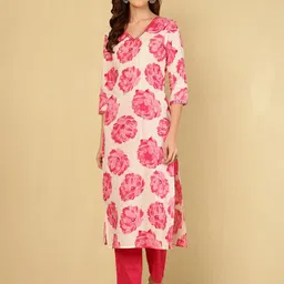FASHION DEPTH Women Ethnic Motifs Printed Mirror Work Kurta-image-56