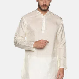 Sethukrishna Men Cream-Coloured Kurta-42