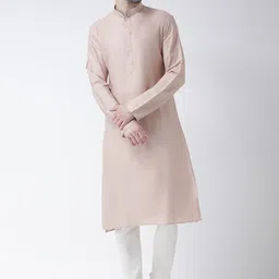 KISAH Men Grey Thread Work Kurta-48