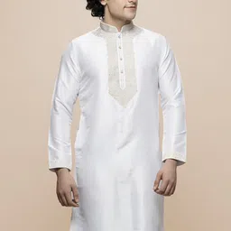 MAAHI FABS Mandarin Collar Long Sleeves Sequined Embroidered Straight Kurta-image-97