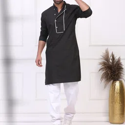MIDAV Mandarin Collar Long Sleeves Gotta Patti Straight Kurta-picture-40