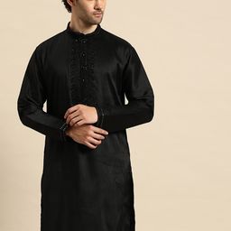 MANQ Floral Yoke Design Thread Work Kurta-picture-19