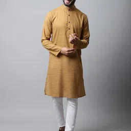 even Men Brown Kurta-picture-27