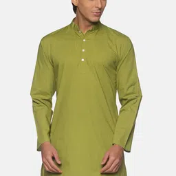 Sethukrishna Men Green Thread Work Kurta-picture-51