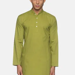 Sethukrishna Men Green Cotton Kurta-picture-28