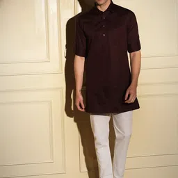 MAD EXPRESS Shirt Collar Straight Kurta-image-59