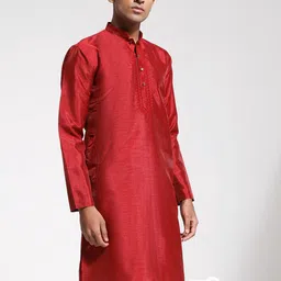 VASTRAMAY Mandarin Collar Straight Kurta-picture-43