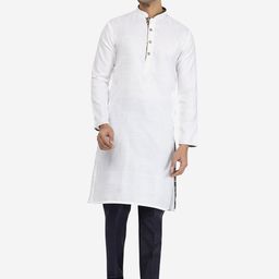 THE KURTA COMPANY Mandarin Collar Long Sleeves Kurta-image-107