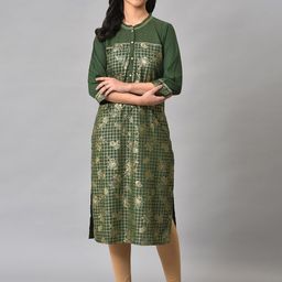 AURELIA Festive Geometric Print Kurta-picture-35