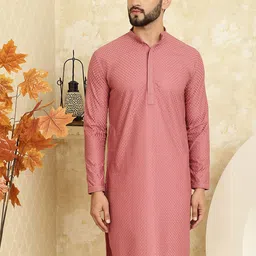 SOJANYA Geometric Embroidered Thread Work Cotton Straight Kurta-picture-27