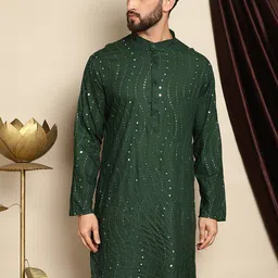 Anouk Ethnic Motifs Embroidered Thread Work Kurta-18