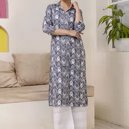 Nayo Women Printed Flared Sleeves Thread Work Kurta-picture-47