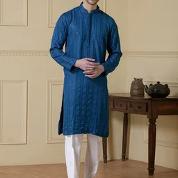 Satwaa Men Embellished Thread Work Kurta-picture-18