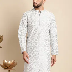 Anouk Floral Embroidered Straight Kurta-picture-51