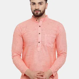 Sayesha Men Red Geometric Printed Kurta-picture-17