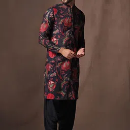 KISAH Ethnic Motifs Printed Mandarin Collar Kurta-picture-11