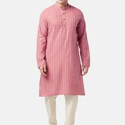 indus route by Pantaloons Men Geometric Printed Cotton Kurta-picture-32
