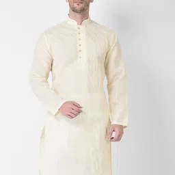 SG LEMAN Men Thread Work Mandarin Collar Kurta-image-67