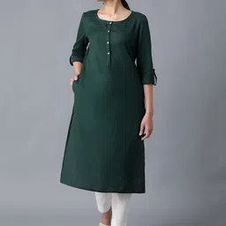 W Straight Cotton Kurta-49
