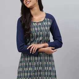 AURELIA Geometric Printed Straight Kurta-85