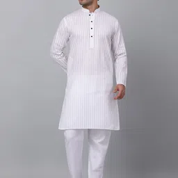 KRAFT INDIA Striped Pure Cotton Straigth Kurta-picture-28