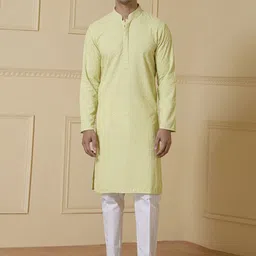 Satwaa Men Embroidered Thread Work Kurta-image-63