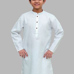 BAESD Boys Geometric Embroidered Thread Work Kurta-22