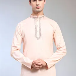 Moda Rapido Men Ethnic Motifs Embroidered Thread Work Kurta-picture-39