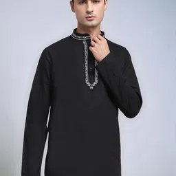 Moda Rapido Men Ethnic Motifs Embroidered Thread Work Kurta-picture-39