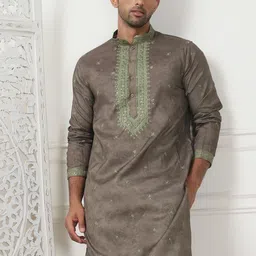 Jompers Men Embroidered Thread Work Kurta-40
