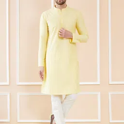 See Designs Mandarin Collar Long Sleeves Pure Cotton Straight Kurta-picture-46