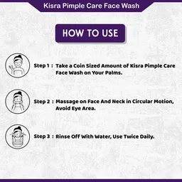 KISRA Set of 2 Pimple Care Face Wash with Tea Tree & Neem - 40 ml Each image 4