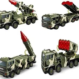 pack of 4 Missile launcher for air defense vehicles Friction Toy Vehicle Model-image-45