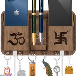Key Holder For Wall /Home Decor Items/ Key Stand Wood Key Holder-image-80