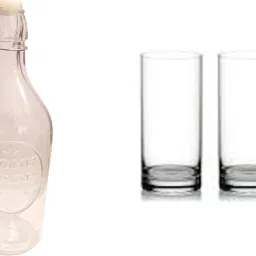BOTTLE, 2GLASS JGT19 Jug Bottle Glass Set-30