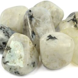 100% Natural Crystal New-106-Rainbow Moonstone-Tumble-stone-100gm Regular Asymmetrical Crystal Stone-image-71