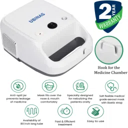 Ubinas Advance Piston Compressor Nebulizer with Adult & Child Masks Kit Nebulizer image 2